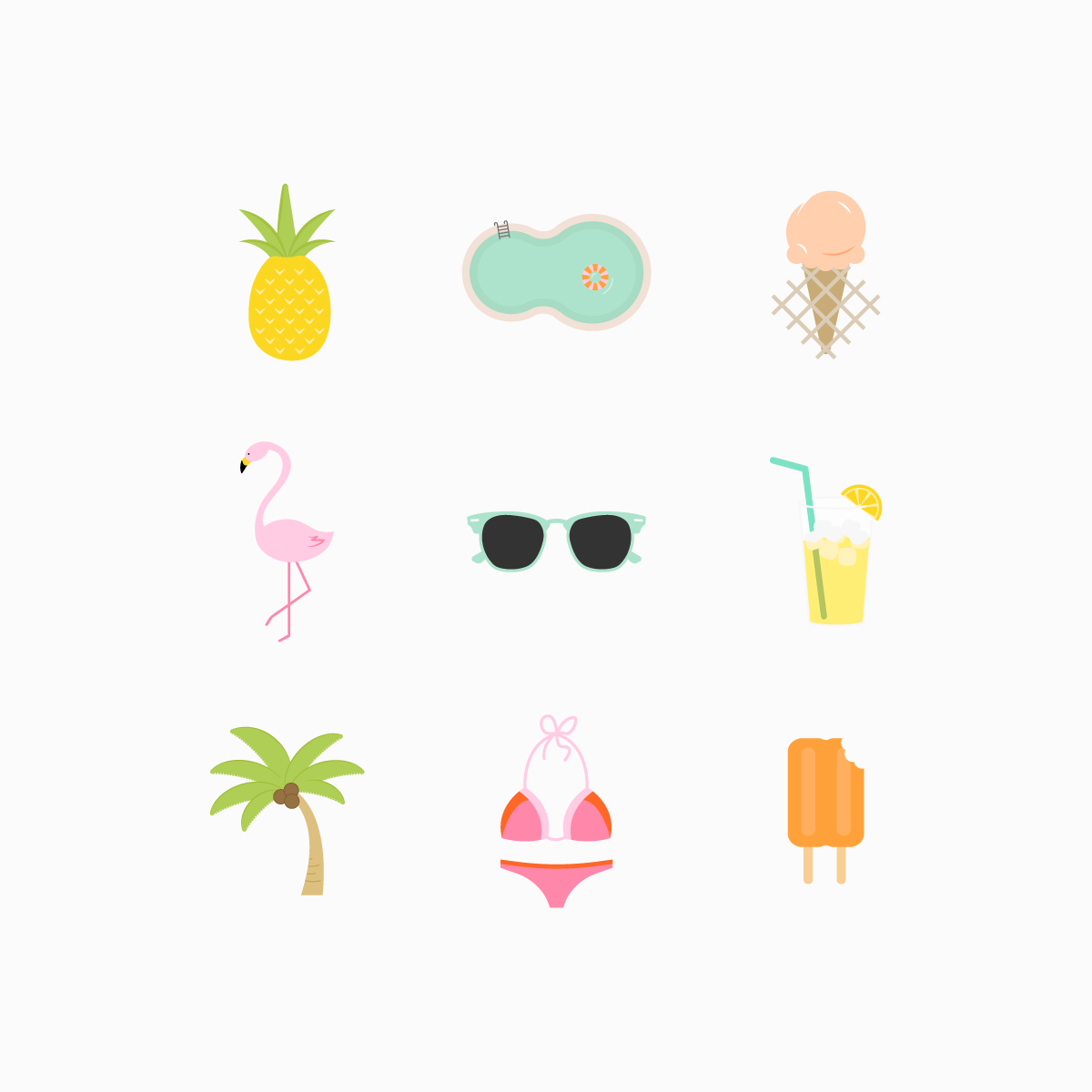 Summer Icon Set